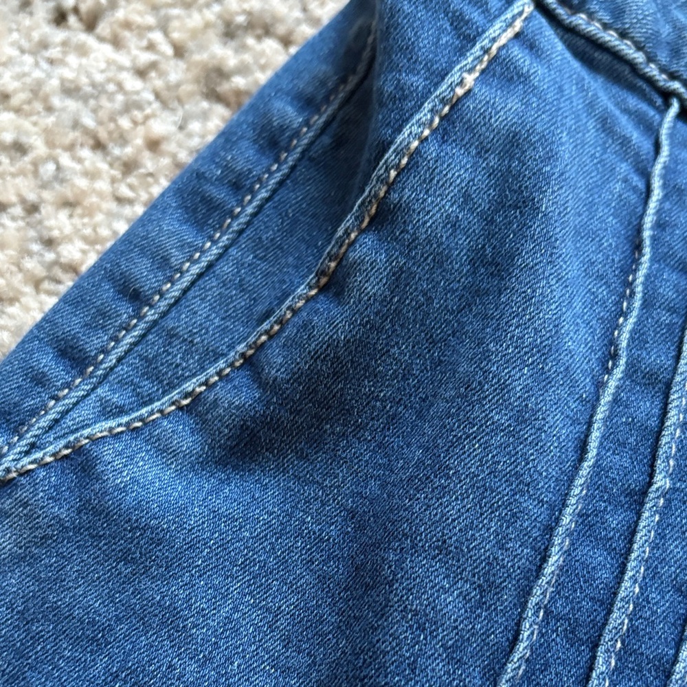 Sneak Peek Blue Straight Leg Jeans - Picture 4 of 5